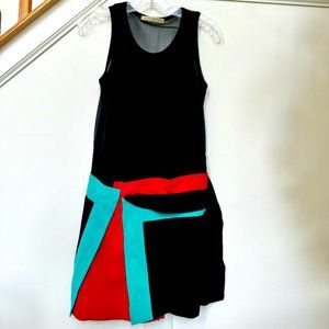 Balenciaga Sheer Back Silk Dress